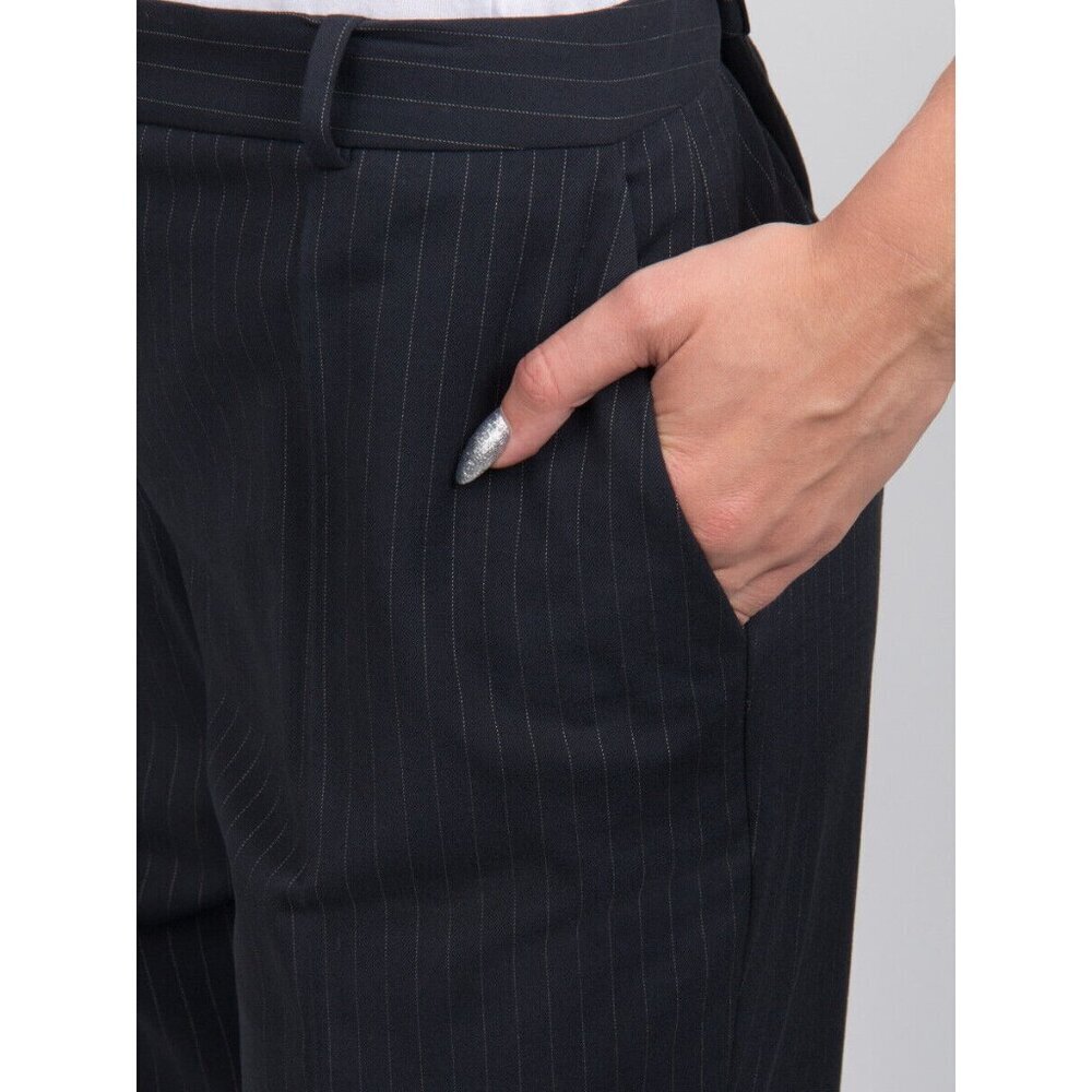 Hugo Boss Pants Tiluna Striped Wool Ankle Pants Suit Pants Crop SZ 8 New - Picture 3 of 6